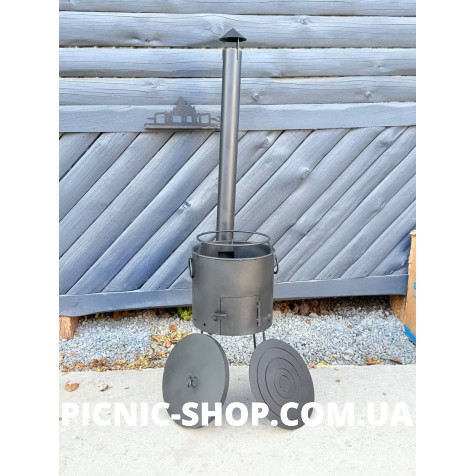 Печь под казан "Универсал" с дымоходом Печь под казан "Универсал" с дымоходом