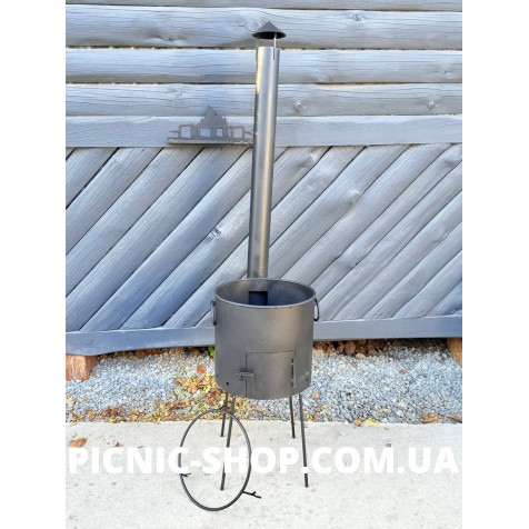 Печь под казан "Универсал" с дымоходом Печь под казан "Универсал" с дымоходом