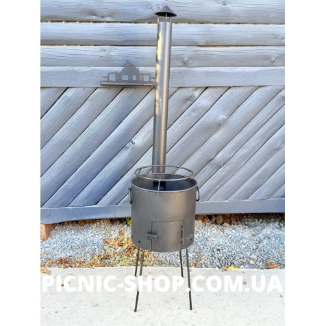 Печь под казан "Универсал" с дымоходом