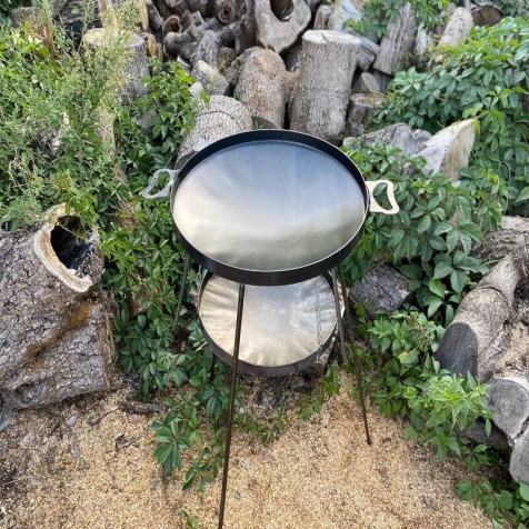 Сковорода из диска САДЖ с цельными ножками